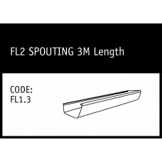 Marley FL2 Spouting 3m - FL1.3